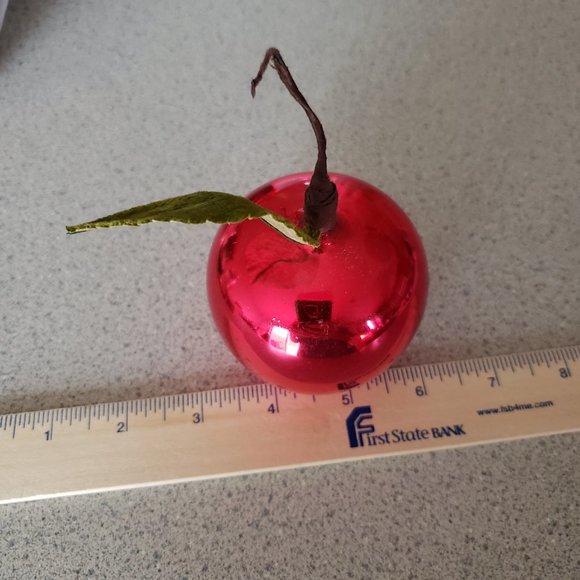 Vintage Large Apple Ornament Glass - Picture 6 of 10